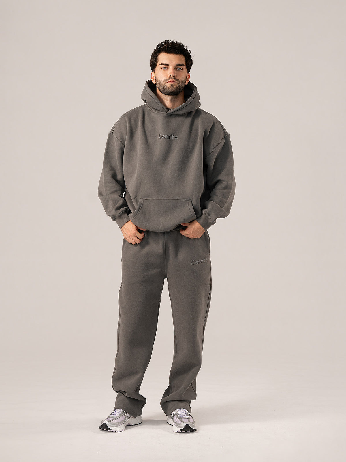 Tracksuits with drawstring - graphite